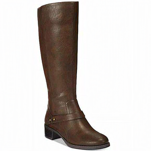 Easy Street Jewel Wide-Calf Riding Boots Brown‎ 9W